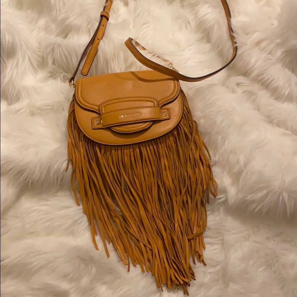 Michael Kors mini fringe crossbody